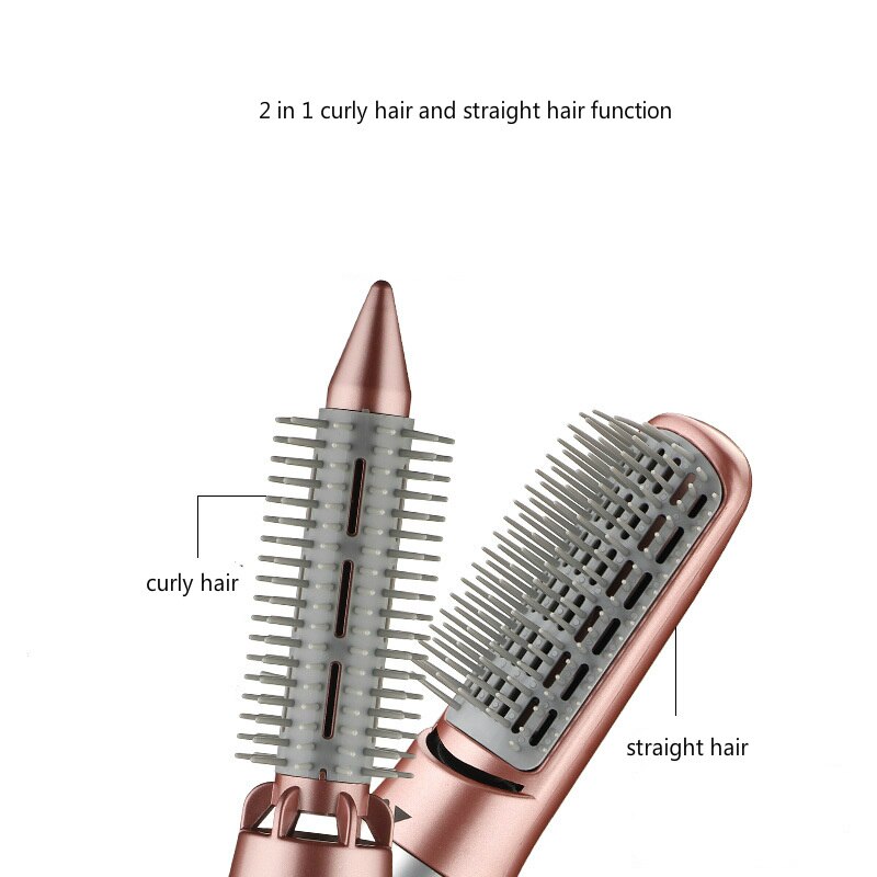 O transporte da gota 3 em 1 pente de ar quente secador de cabelo escova multi-funcional íon negativo modelador de cabelo alisador escova quente cabelo styler