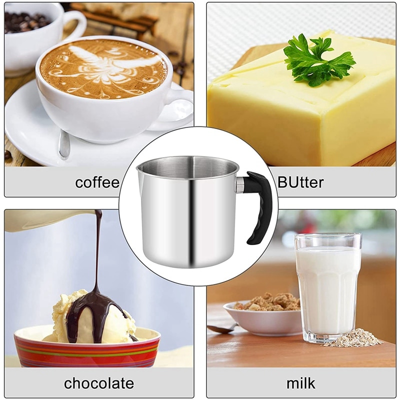 Candle Making Pouring Pot Kit With Boiler Wax Melting Pot,Candle Wicks,Candle Wicks Sticker,Wooden Candle Wick Centering