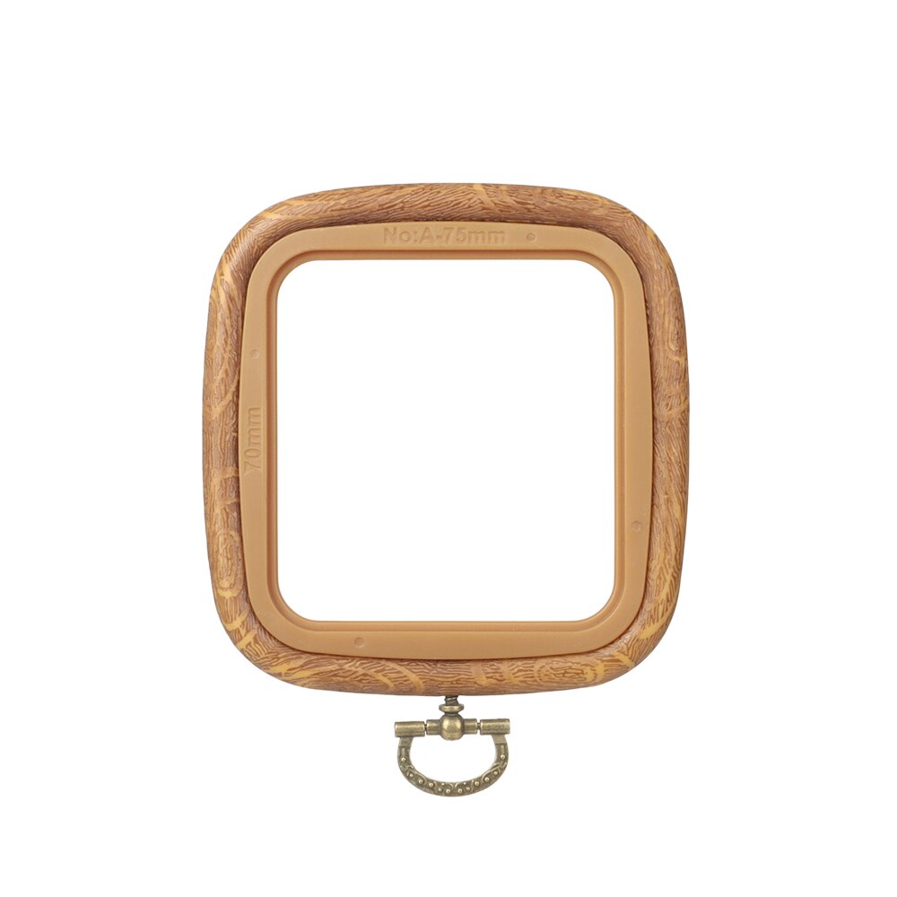 Kwadratowy/ośmiokątny mini plastikowy tamborek DIY Wykonany ręcznie rękodzieło drewno ziarno krzyż tamborek akcesoria robić rękodzieła