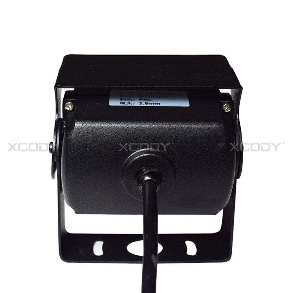 Cámara de vista trasera del camión XGODY 10m cámara de visión trasera de cable Led 12V 2,5mm 120 cámara de marcha atrás de ángulo para navegación GPS con Bluetooth AVIN