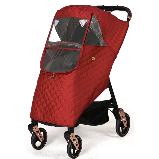 Housse de pluie universelle imperméable et épaisse pour l'hiver, protection contre la poussière et le vent, imperméable pour poussette de bébé