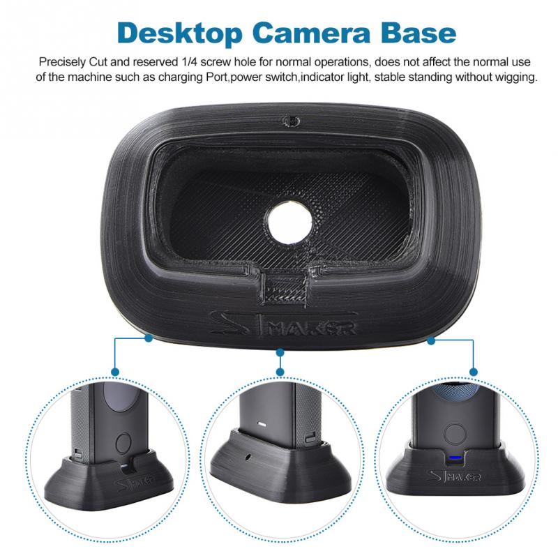 Action Camera Stable PLA Accessories Shooting Mount Scratch-proof Portable Desktop Base Stand For Insta360 One X2