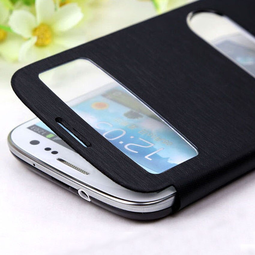 Cuoio Della Copertura di vibrazione della Cassa Del Telefono per Samsung galassia S3 Galaxys3 siii Neo Duos S iii 3 GT I9300 I9301 I9301i i9300i GT-I9300 Custodie