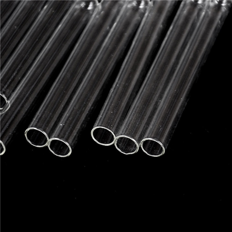 10pcs/Pack 10*100mm Transparent Plastic Test Tube Like Glass favours Vial Laboratory School Educational Supplies