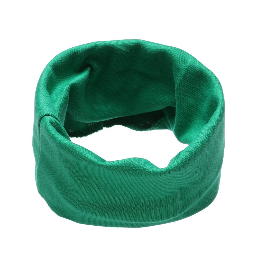 Kids Leuke Katoenen Sjaal Solid Print Kinderen Herfst Winter Warm Winddicht Sjaals Jongens Meisjes Multipurpose O Hals Ring Sjaal: green