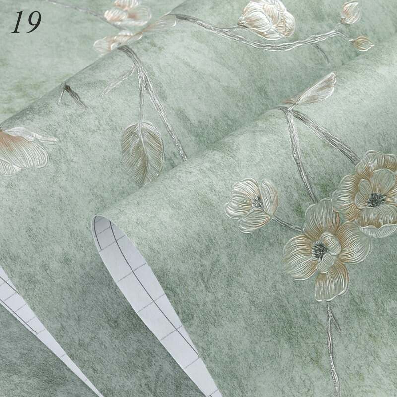 Luxury Embossed Damask Wallpaper 3D Self-adhesive Wallpaper Fine-pressed Non-woven Bedroom Living Room TV Background Wallpaper: 19