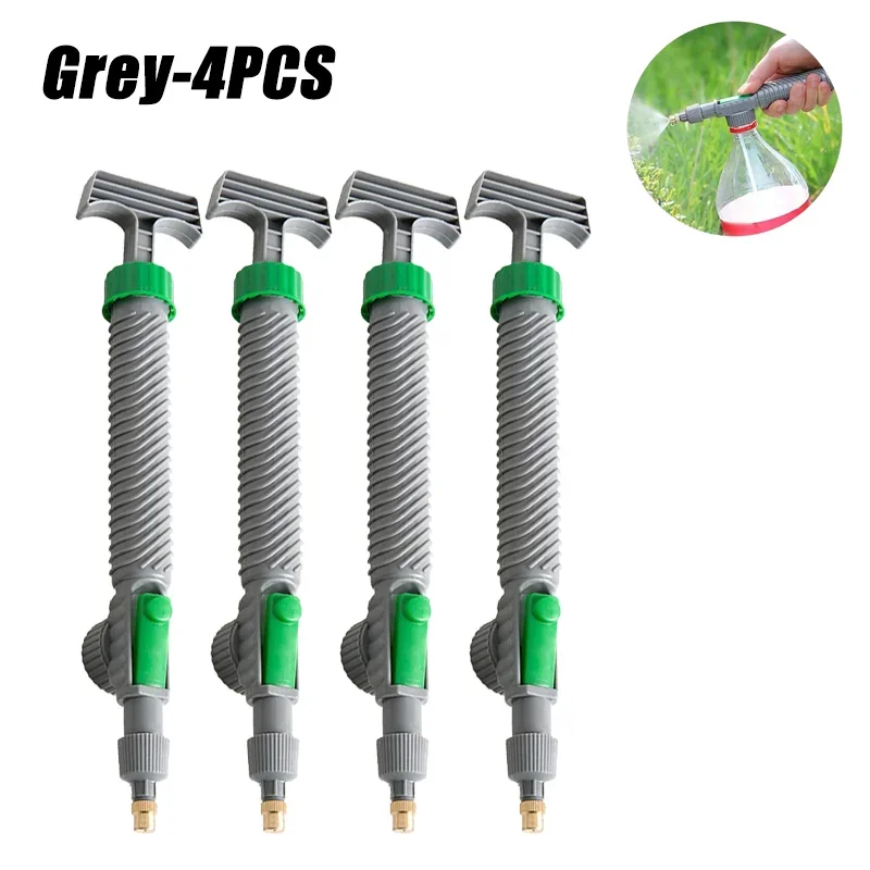 High Pressure Air Pump Manual Sprayer Adjustable Drink Bottle Spray Head Nozzle Garden Watering Tool Sprayer Agriculture Tools: Burgundy