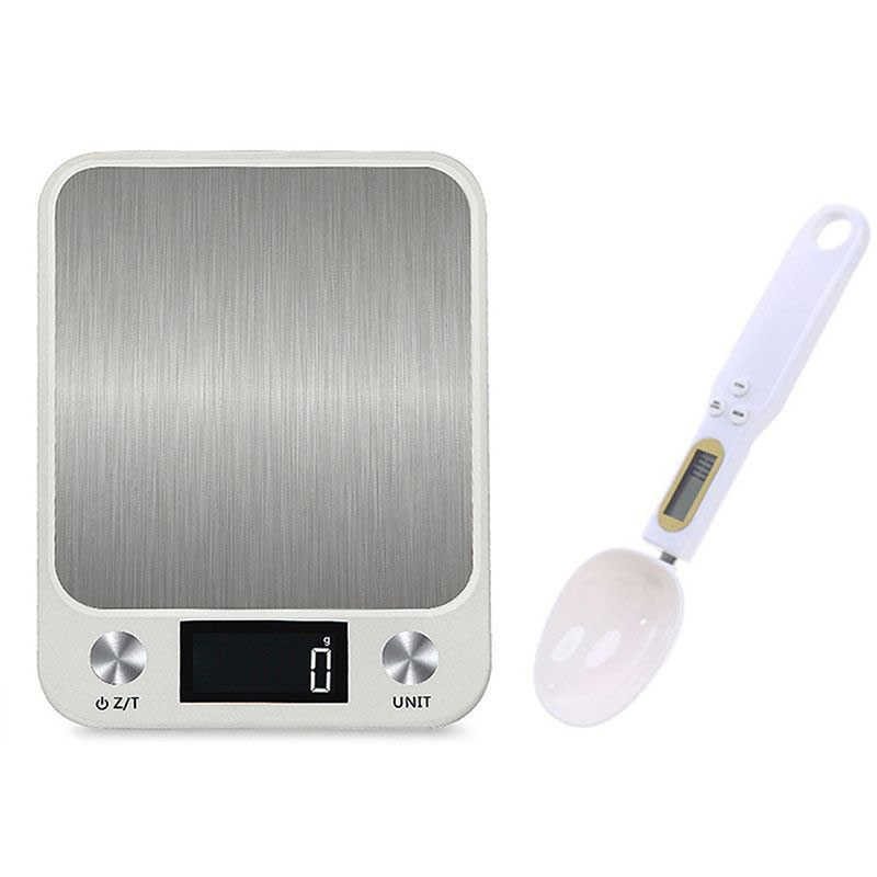 10kg Kitchen Scale Baking Scale Surface Waterproof Stainless Steel Kitchen Scale Large Scale Surface Digital Precision Accurate