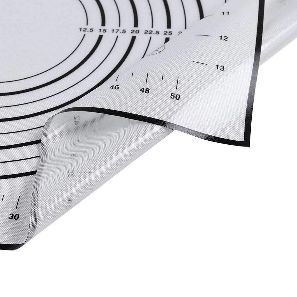 Silicone Baking Mat Nonstick Food Grade Silicone Knead Dough Rolling Mat Dual Scales Measurement Baking Pad Kitchen Accessories