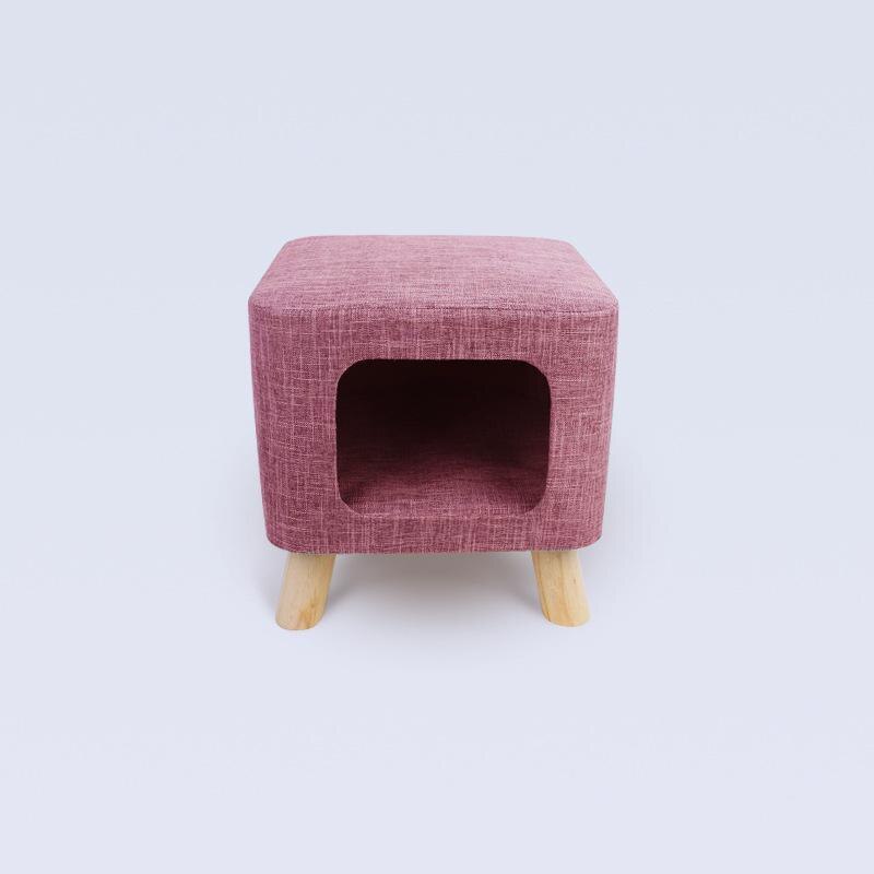 Taburete moderno Para casa de gato, cueva, estera suave Para las cuatro estaciones, asiento portátil Para mascotas, Casitas Para Gatos, CHATE Lit, mascotas, accesorios de Gatos: Pink / large size