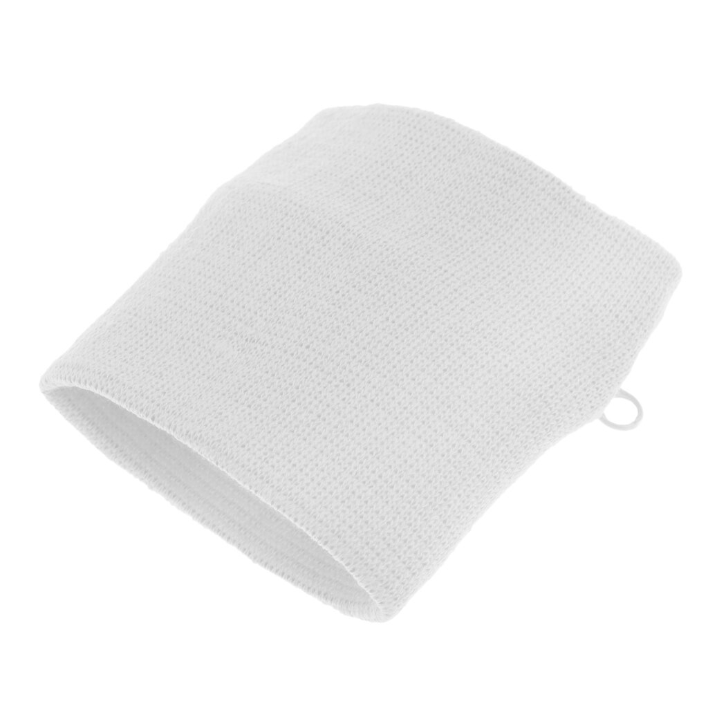 Wrist Band Safe Wallet Storage Zipper Pocket for Basketball Running Badminton Table Tennis Sports: White