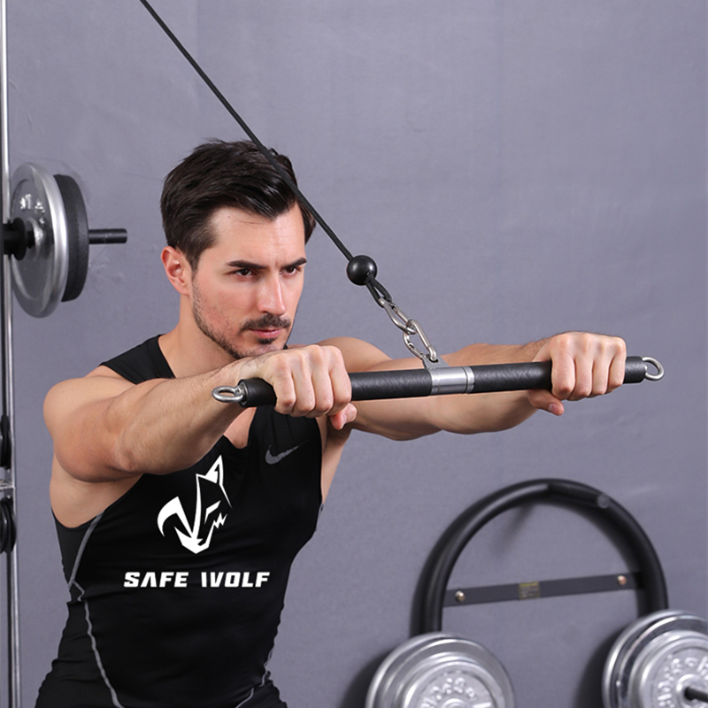Fitness Bizeps Trizeps Zurück Blaster Seil LAT ziehen Nieder Bar Brust Muskel trainieren Griff Rudern Griff DIY Rolle Kabel Aufsätze