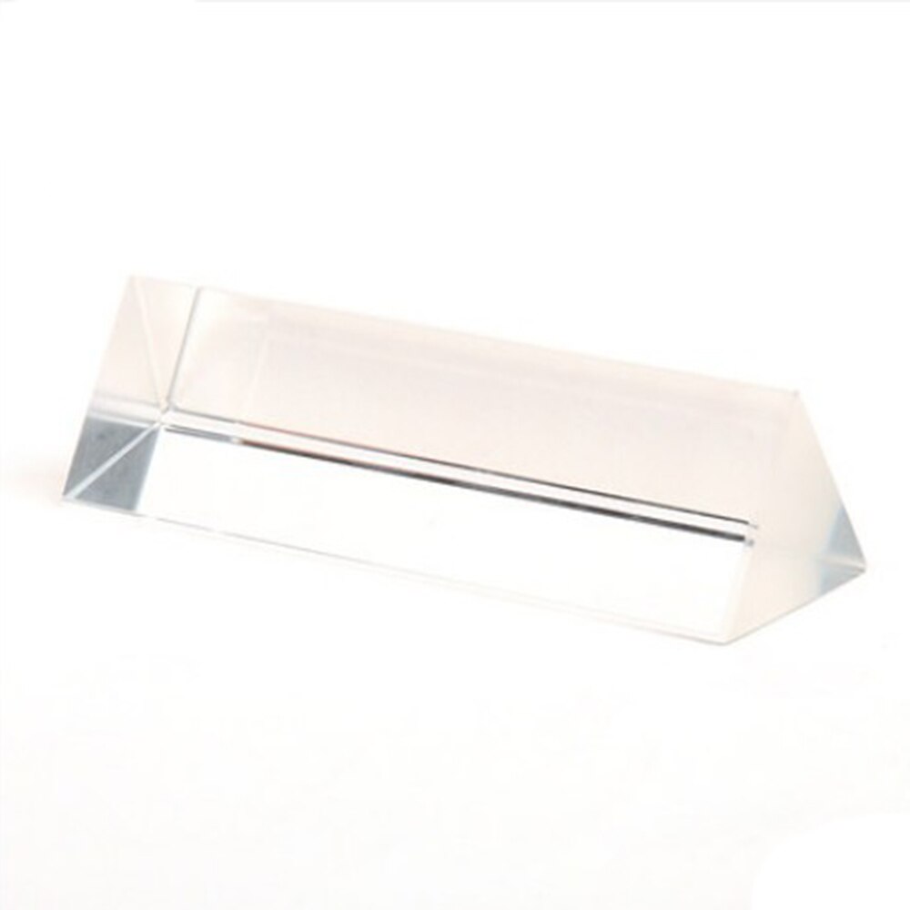 10CM Optical Glass Triple Triangular Prism Physics Teaching Light Spectrum Box