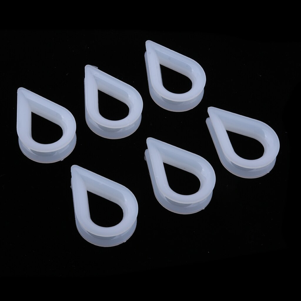 6 uds 8mm cuerda Nylon línea blanco dedal ojos para barco yate marino