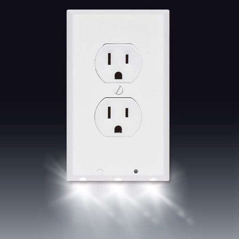 Socket Switch With Night Light-1W Two-hole Socket Wall Socket Power Socket Multi-function Socket: WT2