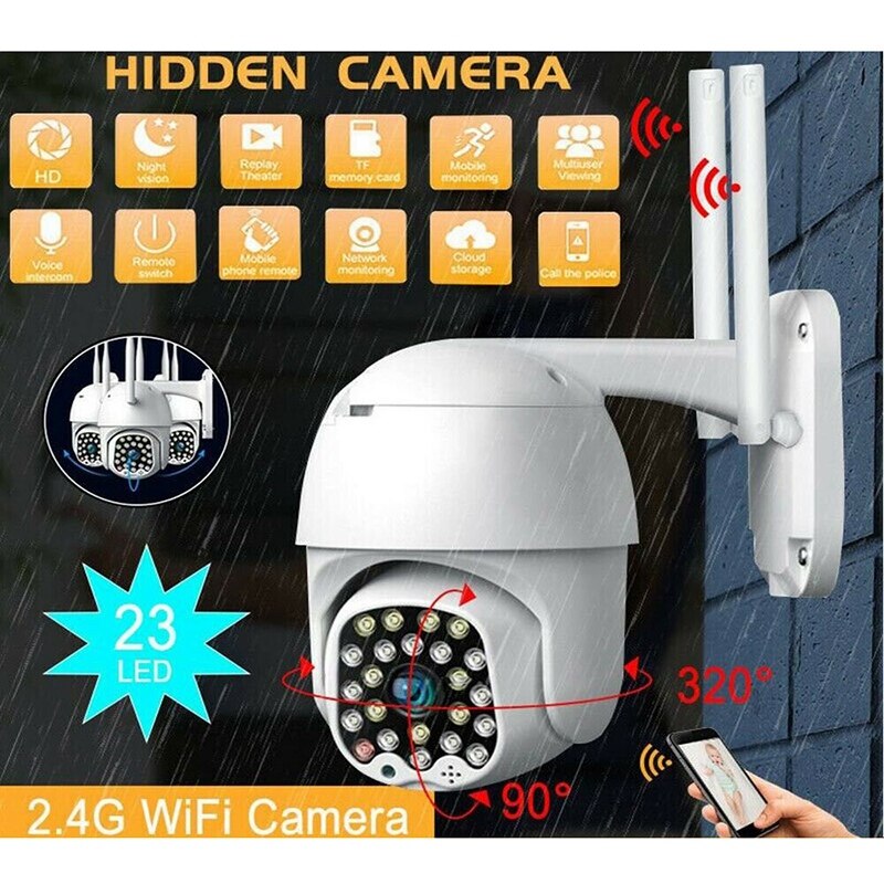 23 LED WIFI Kamera Ich bin Freien PTZ IP Kamera 1080P Geschwindigkeit e CCTV Sicherheit Kameras 2MP IR Nacht Vision Heimat surveilance