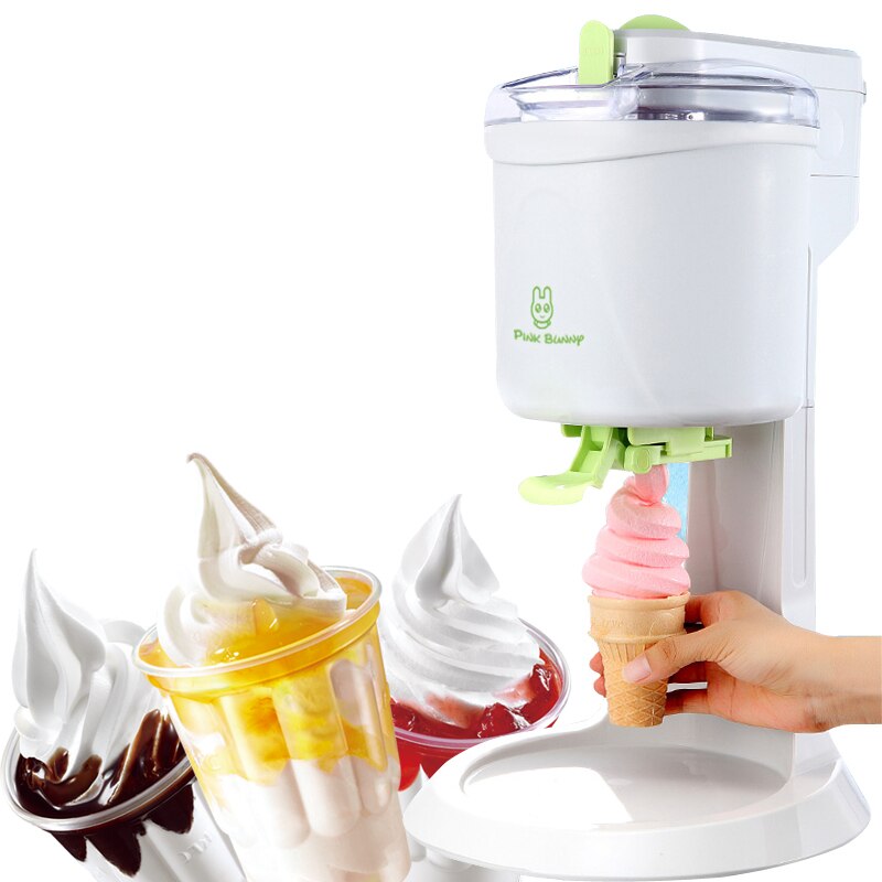 Automatisk diy frossen frugtis maskine maker til hjemmebrug 1l frugt dessert maskine milkshake maskine 220v 21w