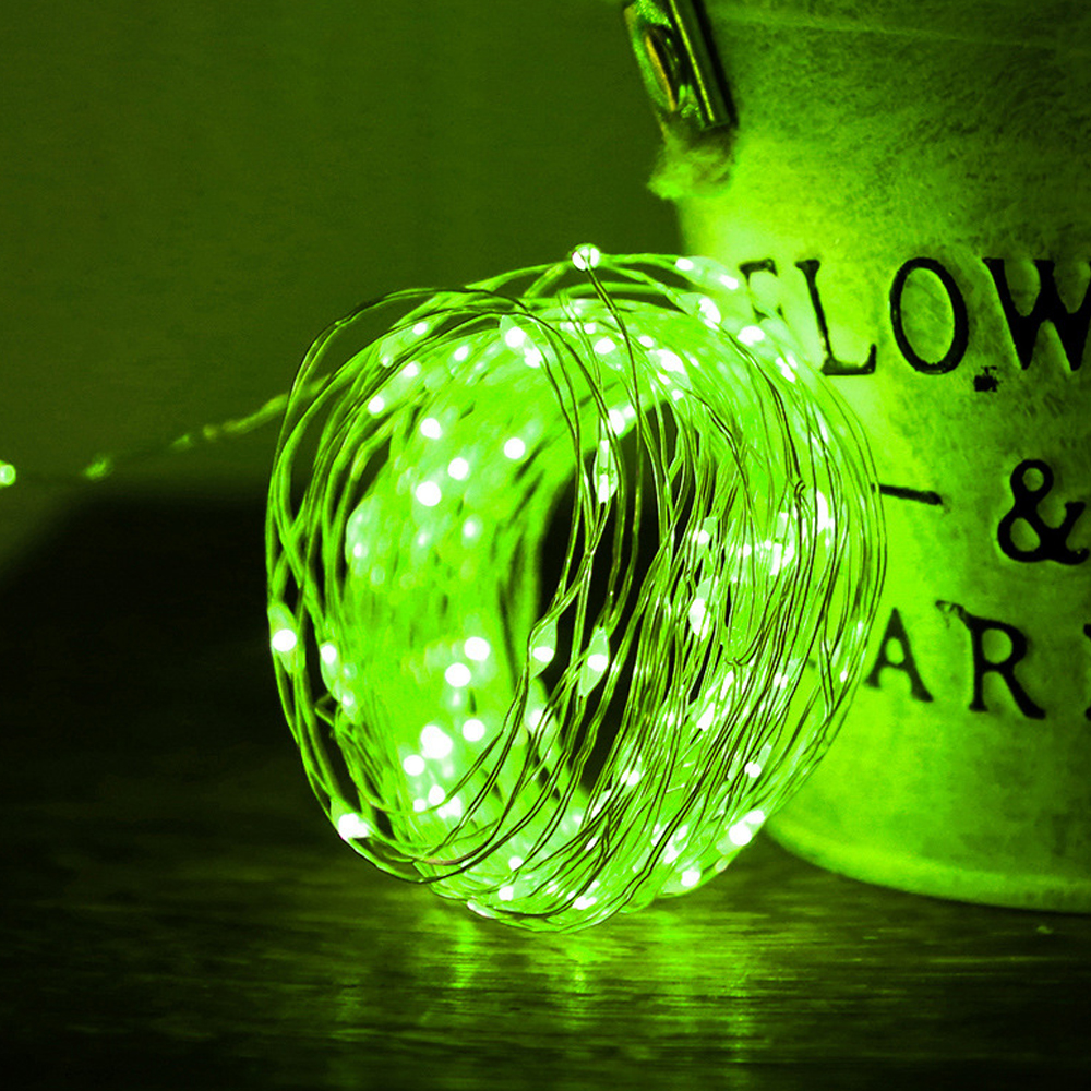 Guirlande lumineuse LED veilleuse éclairage de guirlande féerique 1M2M3M 5M lumière de décoration pour nouvel an lampe de fête d'anniversaire de mariage: RGB / O