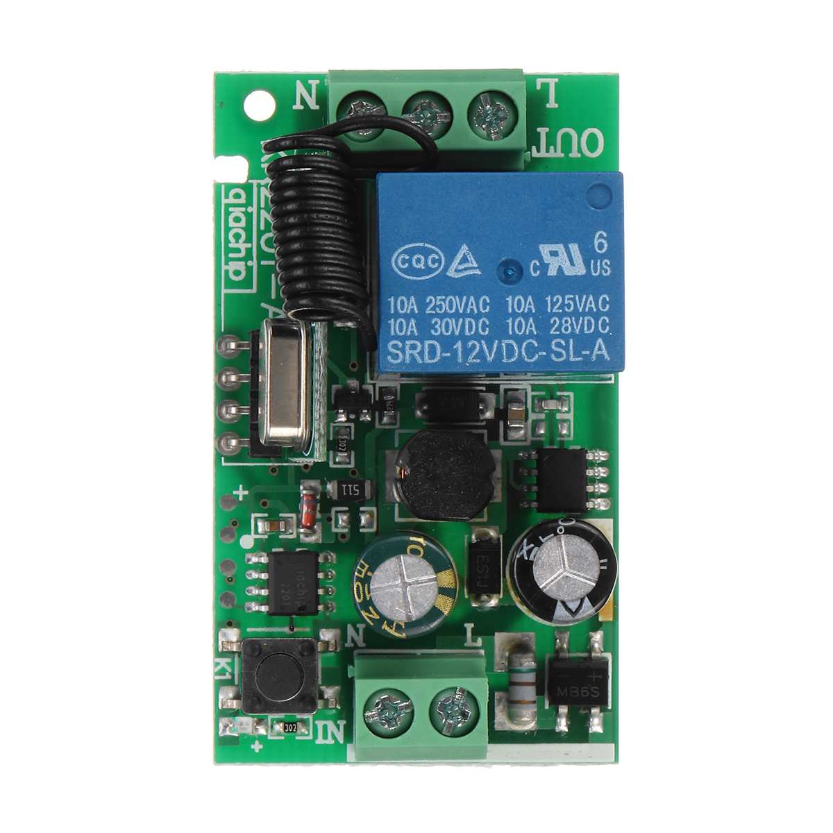 Smart Home Diy Wall Wireless Panel Transmitter LED Light Lamp Remote Control Switch 1/2/3-Way 315MHz/433MHz With Receiver Module