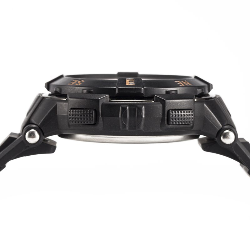 Digitale herenhorloges, kleine sporthorloges, led herenhorloges, waterdichte herenhorloges, 1361b zwarte polshorloges, casual elektronica horloge