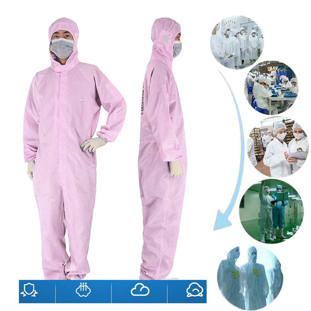 Disposable Protection Gown Dust Spray Suit Siamese Non-woven Dust-proof Anti Splash Clothing Safely Clothes In Stock#E30