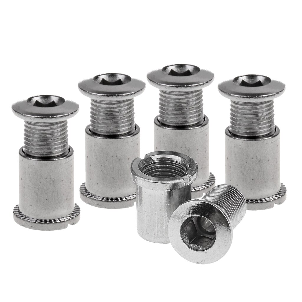 10 Pairs Stainless Steel Crankset Bolts Chainring Bolts Chainwheel Bolts