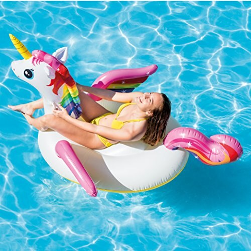 Intex Unicorn Inflatable Ride-On Pool Float, 79 &quot;X 55&quot; X 38&quot;