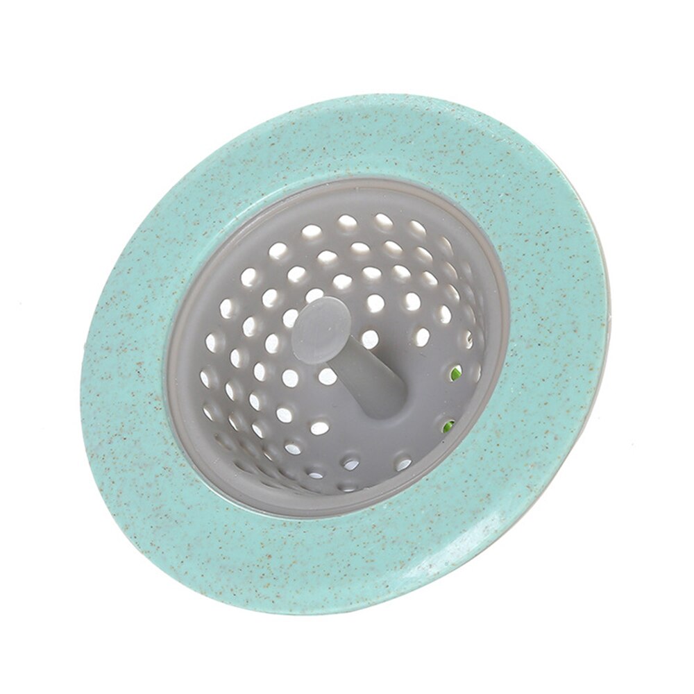 Silicone Sink Strainer Waste Plug Sink Filter Waste Collector Kitchen Bathroom Sink Filter Accessories Colanders & Strainers: green