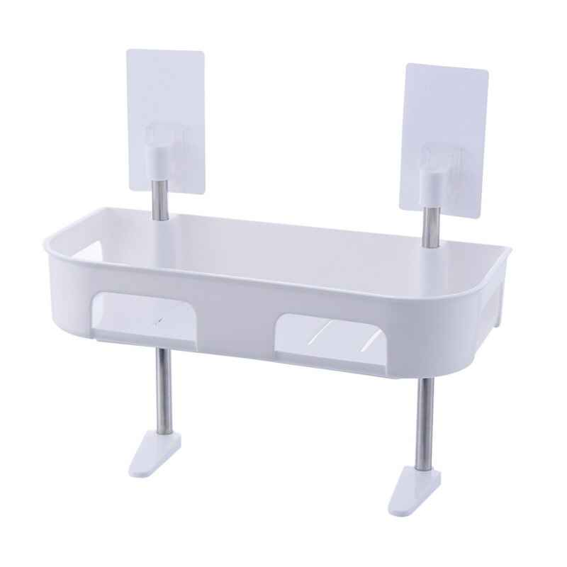 Toilet Towel Storage Rack Holder Over Bathroom Shelf Organizer Rack: White-1