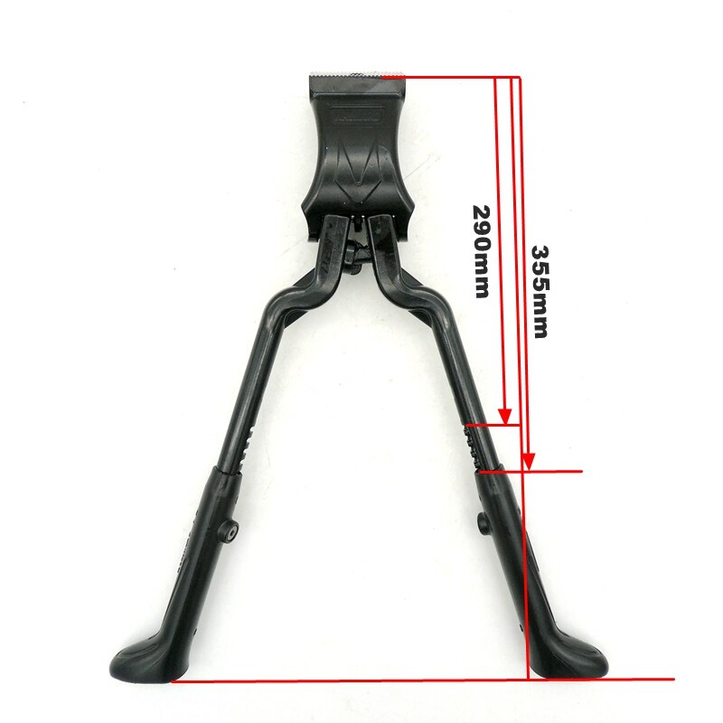 290/355MM Double Leg Bike Kickstand Foldable Adjustable Center Mount Mount Bicycle Stand for Bicycle Road Bike