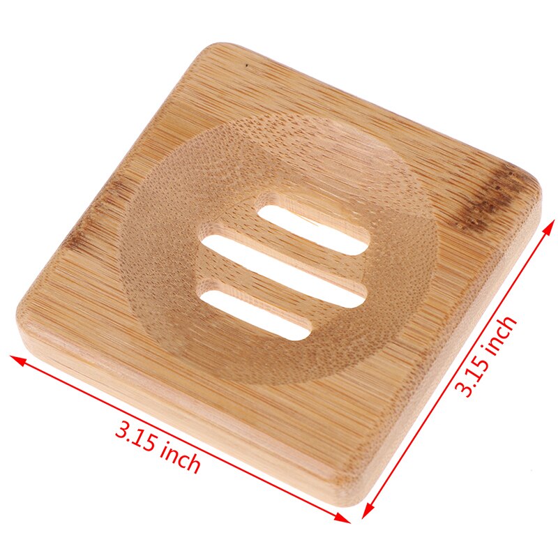 Jabonera de madera Natural de bambú soporte de bandeja de madera de jabón rejilla para guardar jabón caja de plato contenedor para baño plato de ducha baño: N2