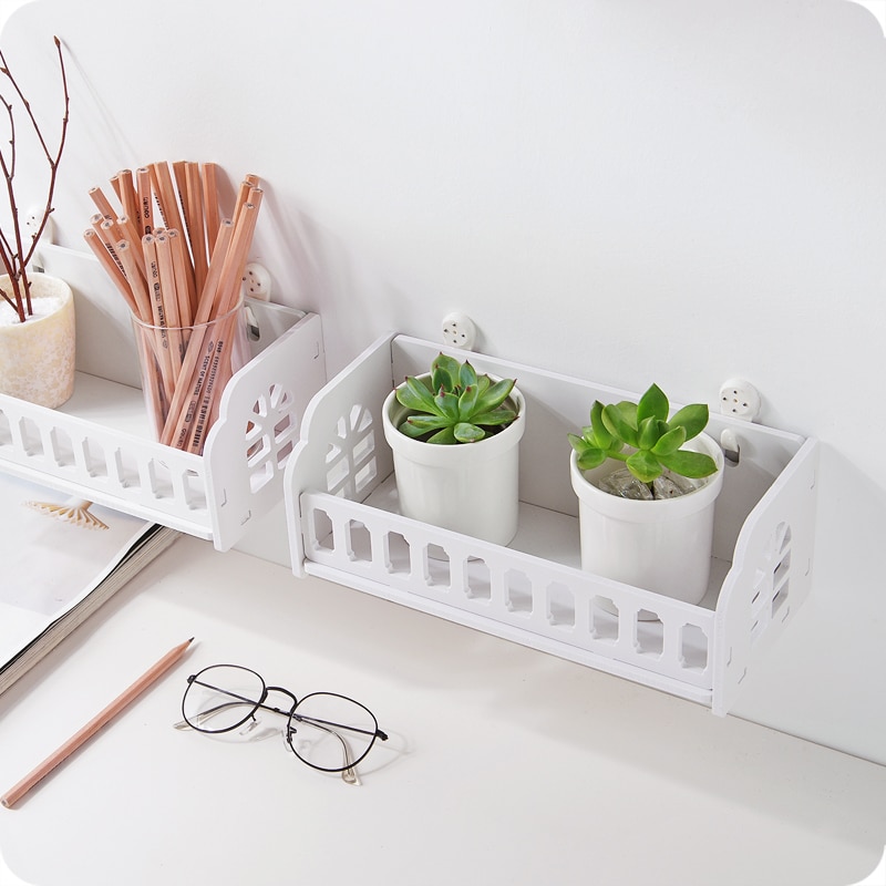 Wooden Storage Racks Hanging Decor Storage Box Flower Pot House Storage Rack Wall Book Figurines Display Crafts Shelves holder