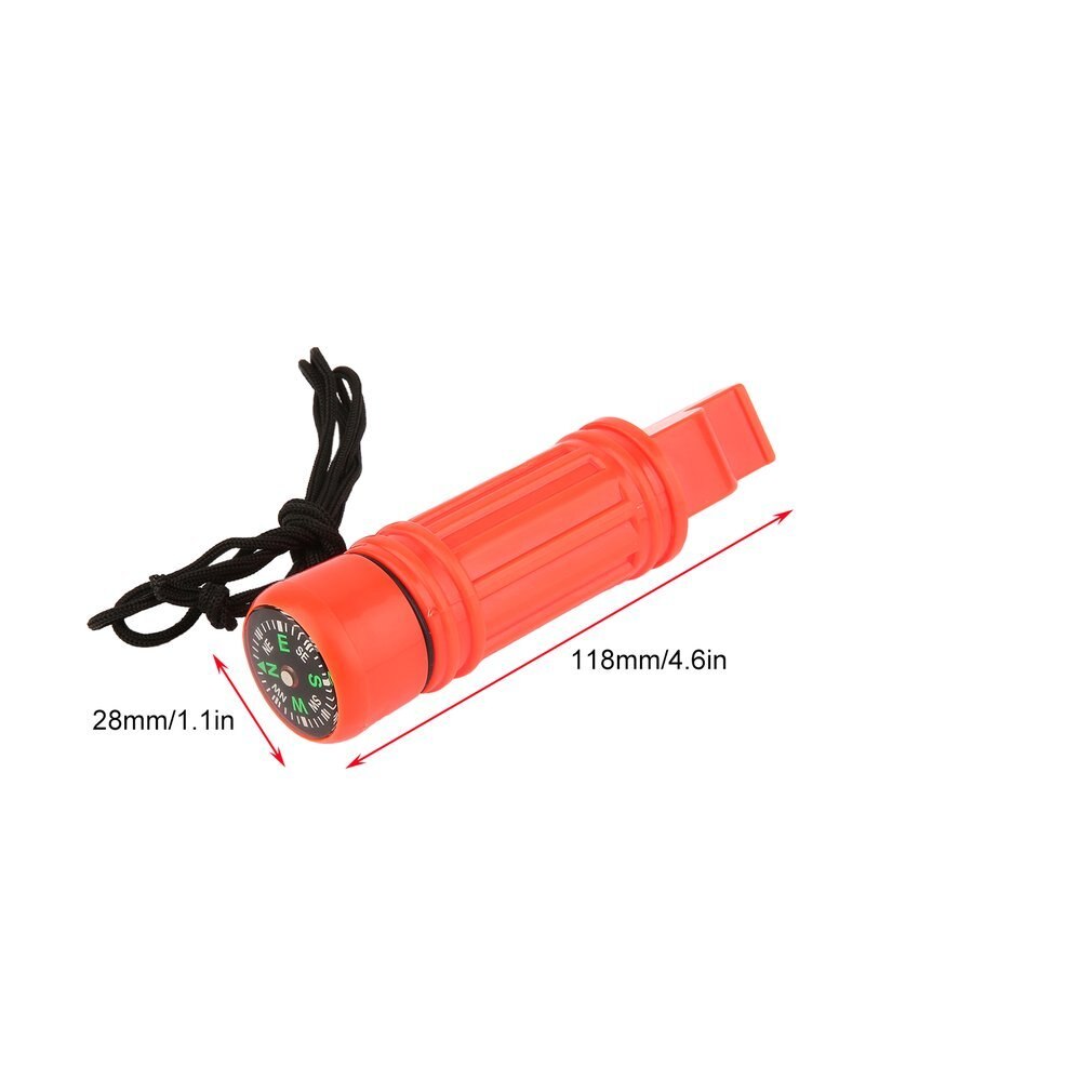 5 In 1 Multifunctionele Emergency Survival Kompas Whistle Camping Tool Brand Emergency Zone