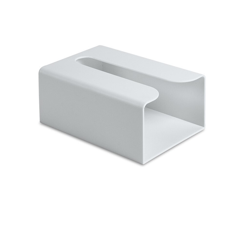 Multifunktionel bordholder til ansigtsservietter servietboks badeværelse vægmonteret tissueboks køkken selvklæbende papirbakke: Lysegrå