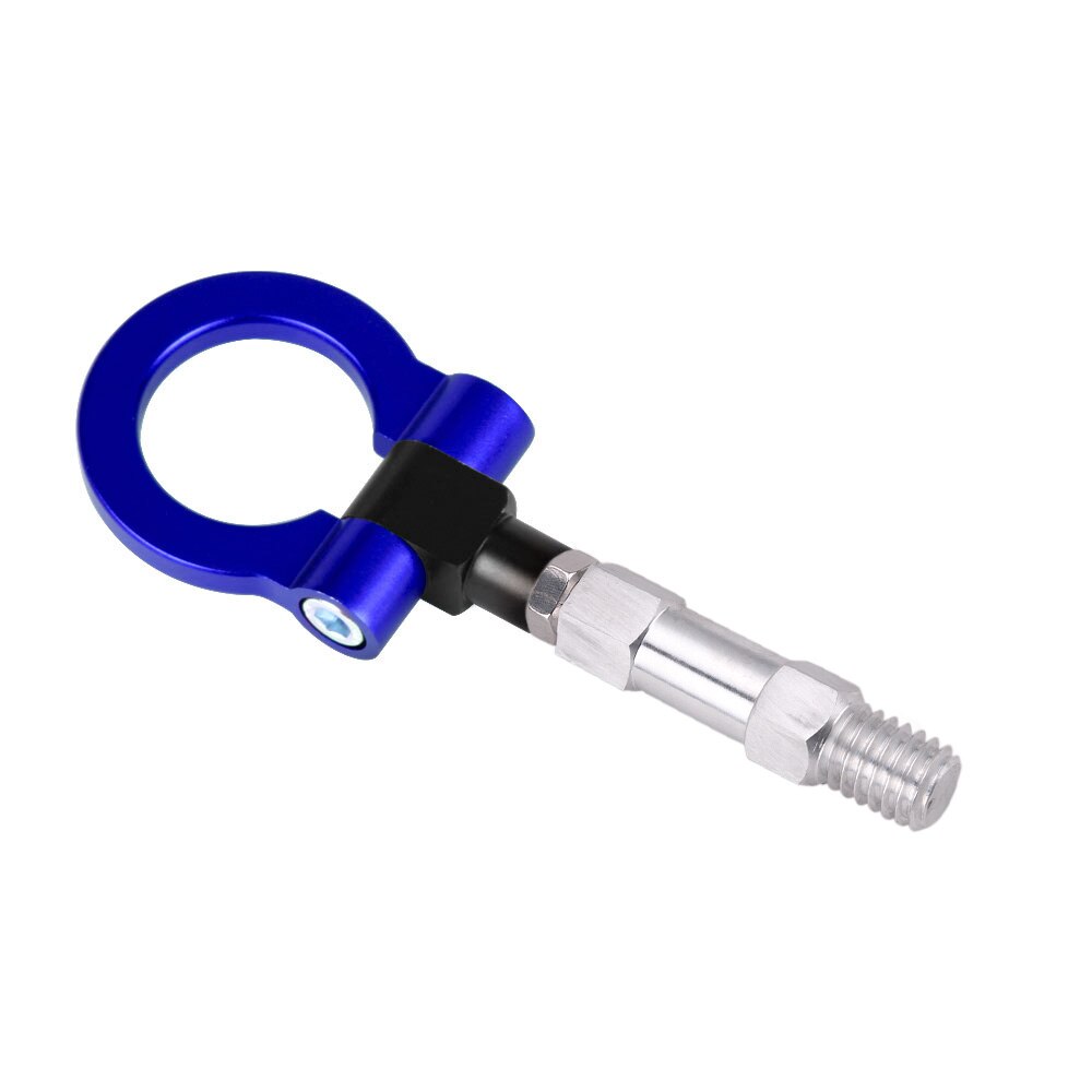 CNC Machine Aluminum Towing Hook Ring Kit On Tow Hook Eye Towing Colorful JDM Style For BMW 3/4/5 Series RS-TH008-12: Blue