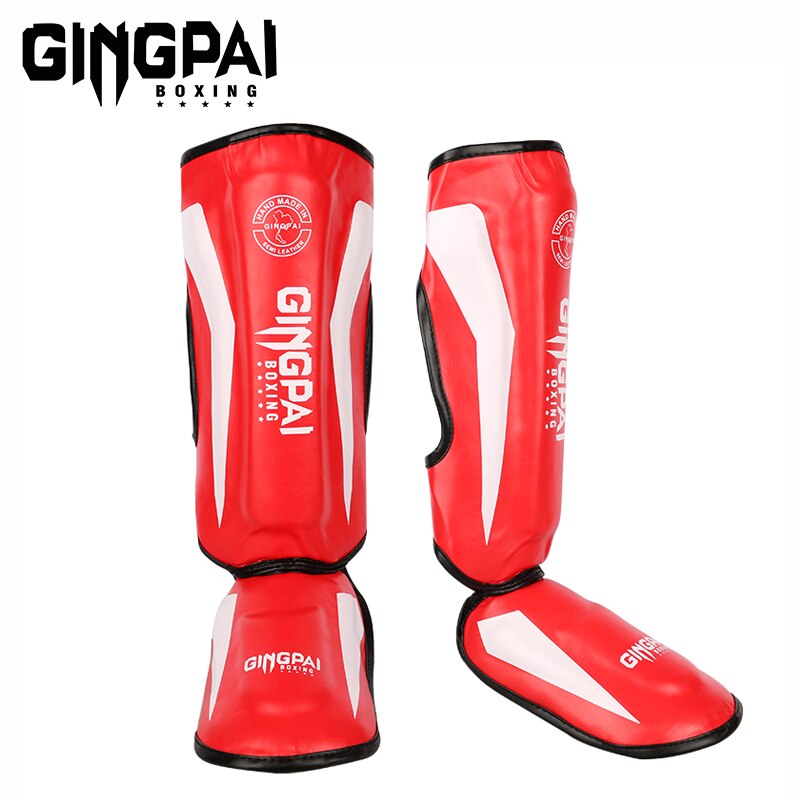 Espinilleras de boxeo para hombres y mujeres, equipo de Kickboxing, protectores de kárate, Sanda, Muay Thai, 1 par