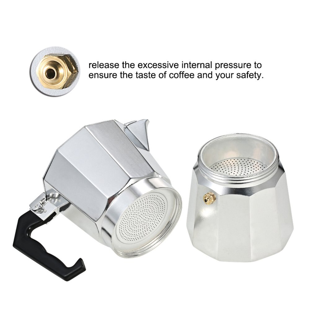 Aluminium kaffekanne 3 kopp /6 kopp /9 kopp /12 kopp kaffetrakter espresso percolator komfyrtopp mokka potten elektrisk komfyr