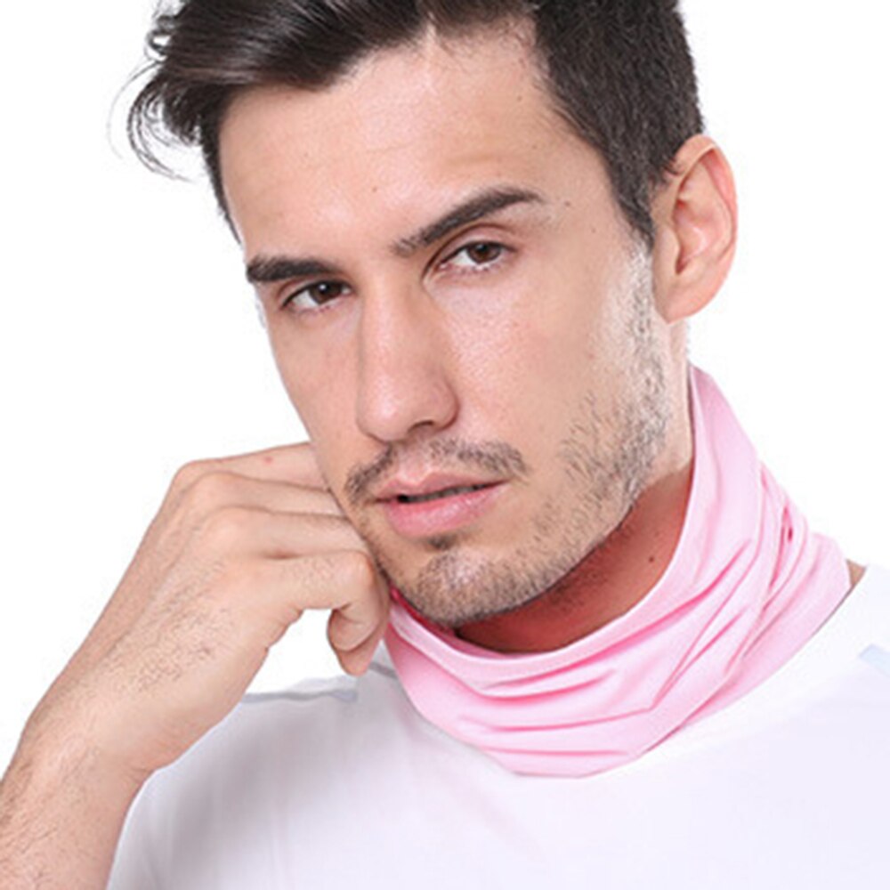 Schwarz Radfahren Halbe Gesicht Maske Eis Seide Motorrad Radfahrer Halsrohr Schal Snood Motorrad Fahrrad Headwear Radfahren Halbe Gesicht Maske: j