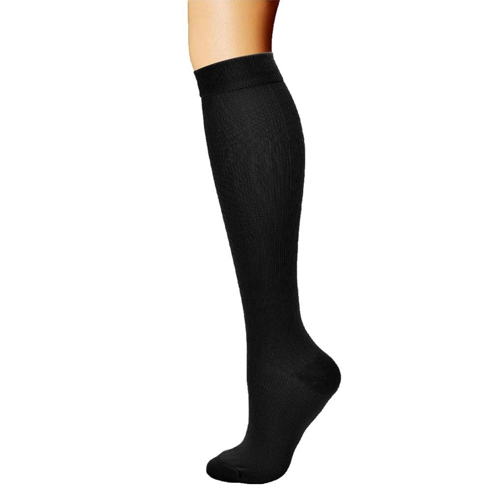 Calcetines de compresión Brothock, medias médicas de nailon para lactancia, calcetines deportivos transpirables para adultos de secado rápido para ciclismo al aire libre: Beige / LorXL