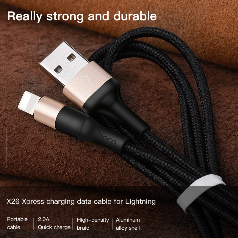 Kabel USB robić ładowarki HOCO robić iphone'a X 8 szybki kabel robić ładowania danych USB robić iphone'a 7 plus SE 6 6s 5 5s IOS 11 8-pinowy przewód adaptera nowość