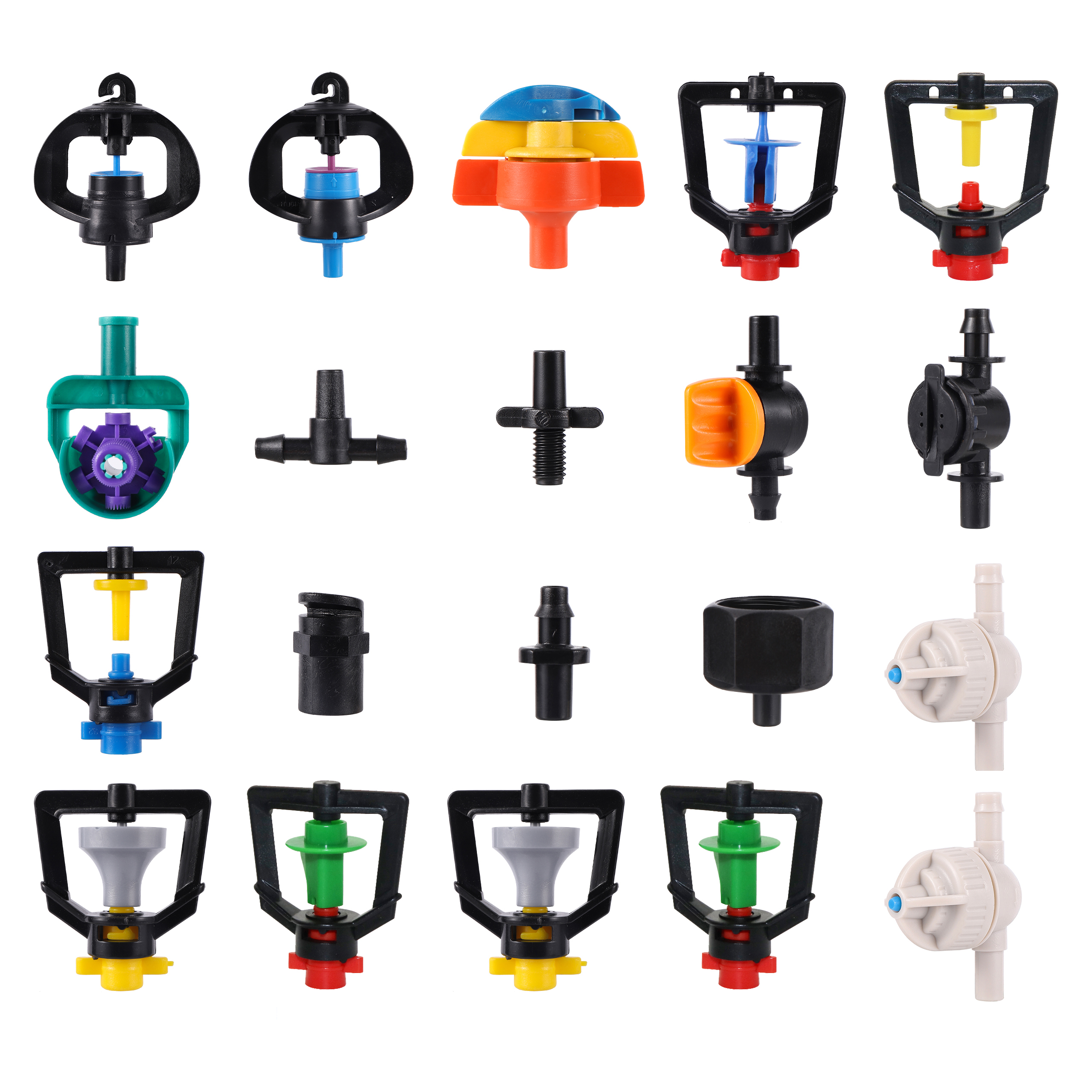 6mm Rotary Sprinkler Garden 360 Degree Rotary Hanging Atomizing Nozzle Watering Anti-Drip Anti-Leak Drip Irrigation Accessories