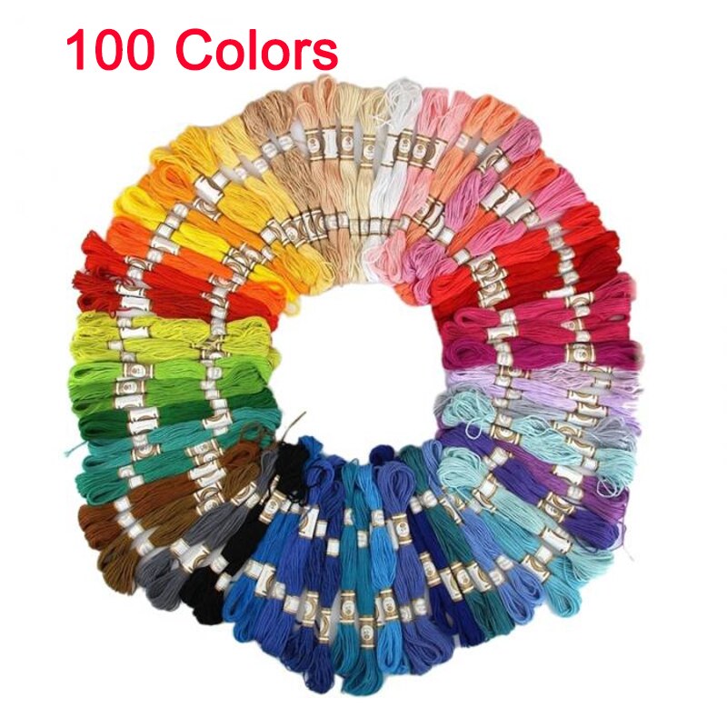 50/100 Mix Colors Cross Stitch Embroidery Floss Thread Floss Yarn Choose Your Needed Color And Quantity: B