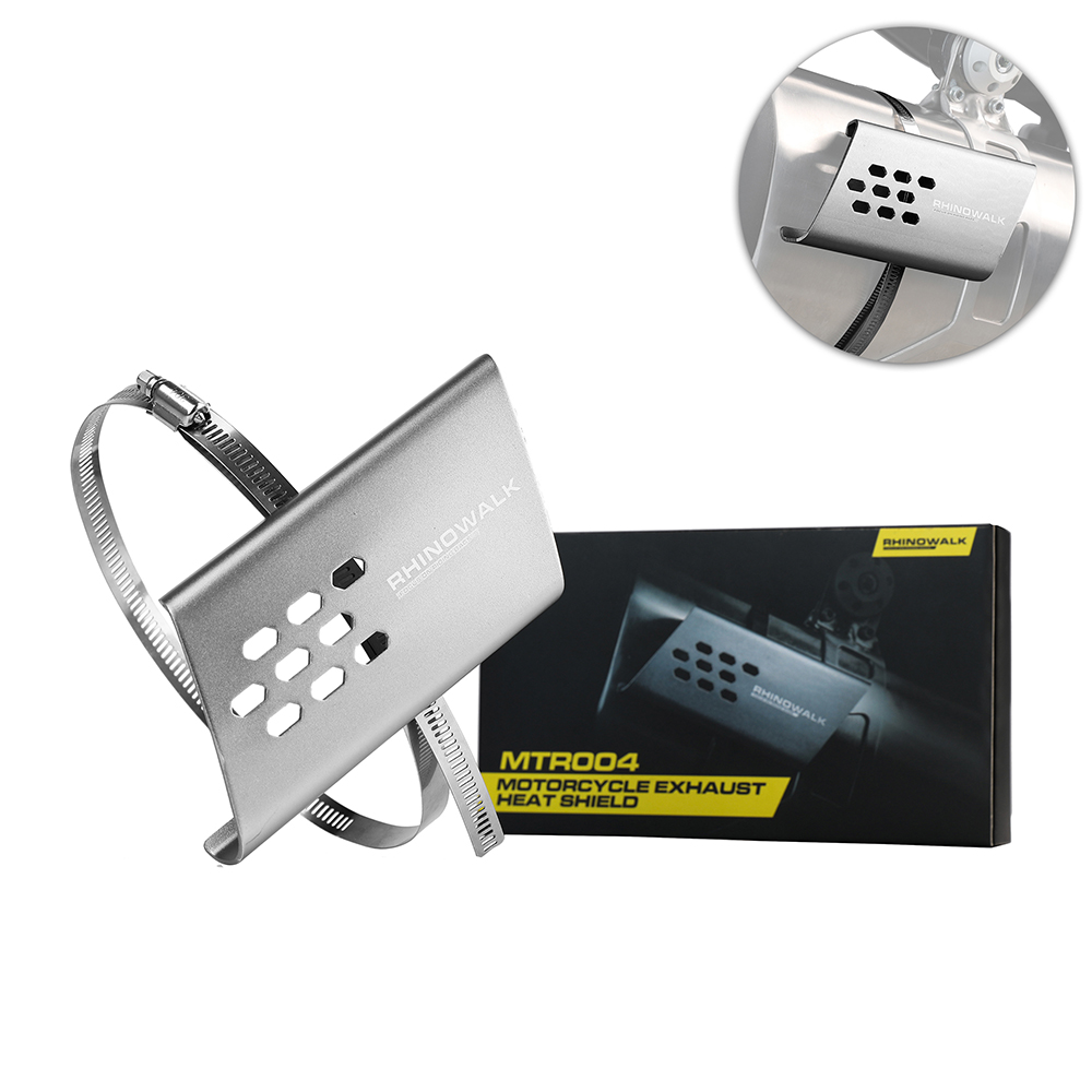 Rhinowalk Moto Di Scarico Scudo Termico Copertura Tubo di Protezione Moto guardia kit anti-scottatura 1PC O 2PC Accessori Motore