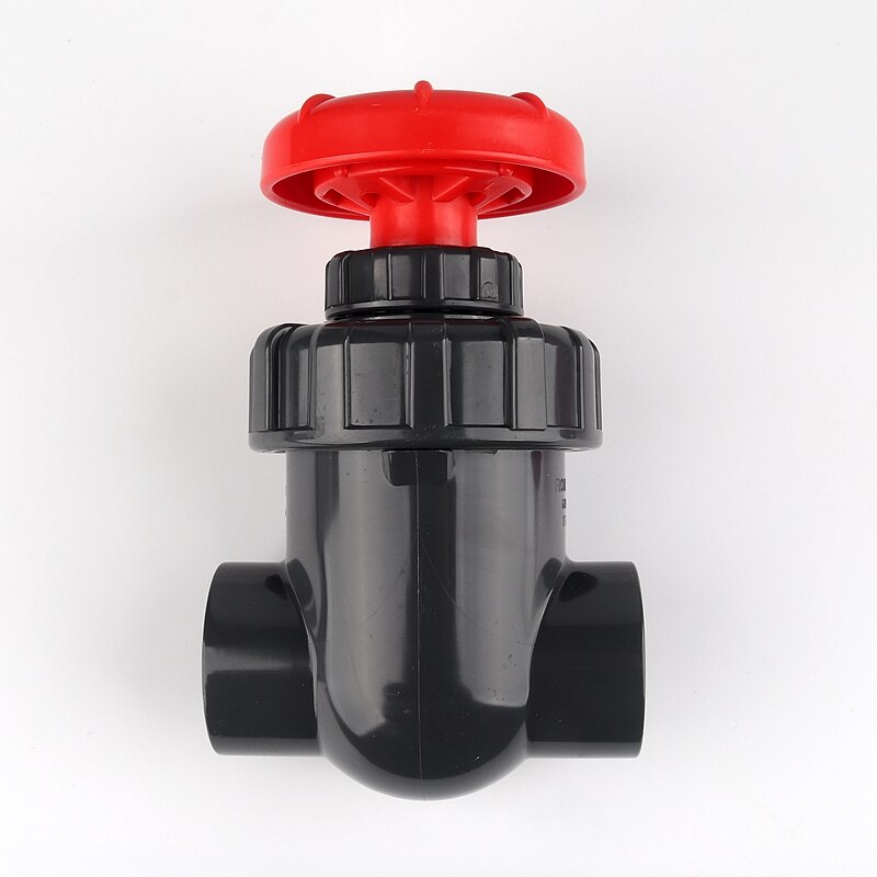 I.D. 20~63mm PVC Pipe Gate Valve Precision Flow Control Sluice Switch Garden Irrigation Aquarium Fish Tank Joint: Inner dia 40mm / Grey Color