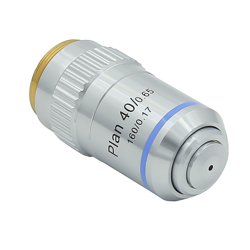 195 Plan Achromatic Objective 4X 10X 20X 40X 100X Biological Microscope Objective Lens Standard RMS Interface Optical Lens