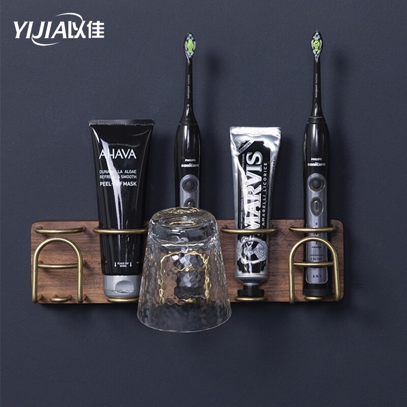 Multifunctionele tandenborstel bekerhouder wandhanger tandenbekerhouder mondbekerrek gratis perforatie