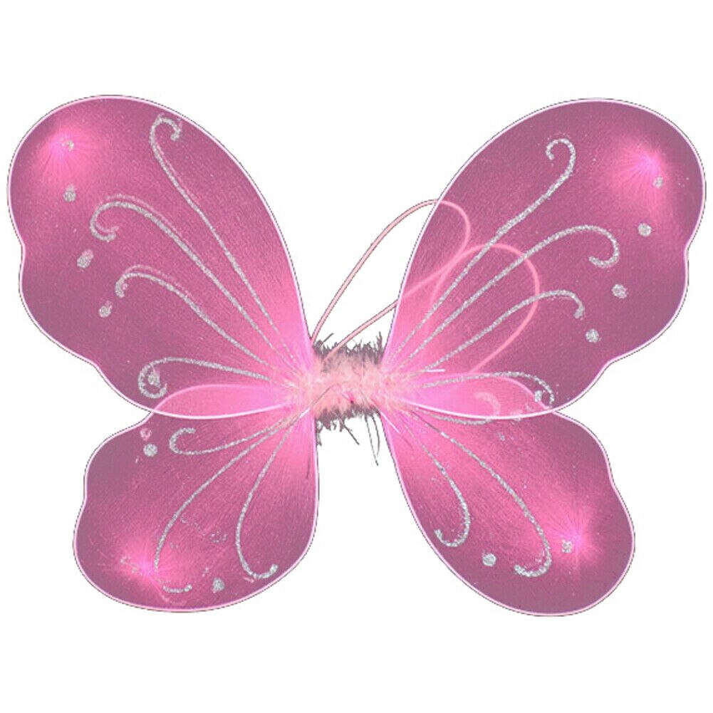 Volwassen Kid Fairy Vleugels Fancy Dress Party Kostuum Dressing Up Party Prop Diy Decoratie 35Cm X 42Cm: Roze
