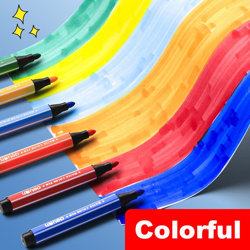 Deli Water Color Pen For Kids Painting Creation Wi... – Grandado