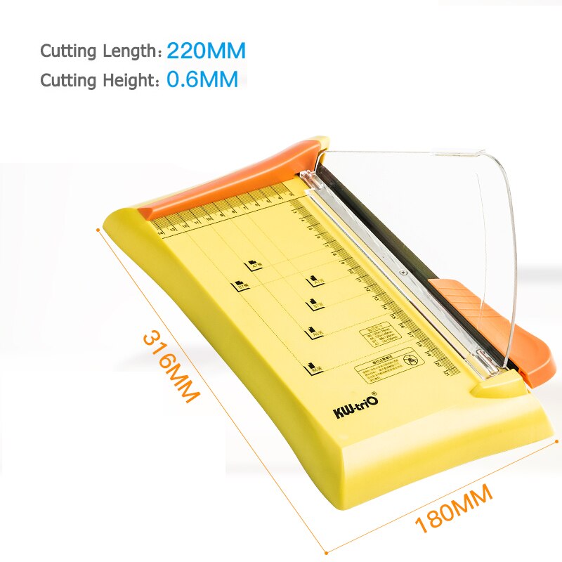 Paper Cutter Cutting Photo Safety Baffle Cutter Small Paper Cutter Portable Portable Manual Cutting Light And Easy To Carry: Purple