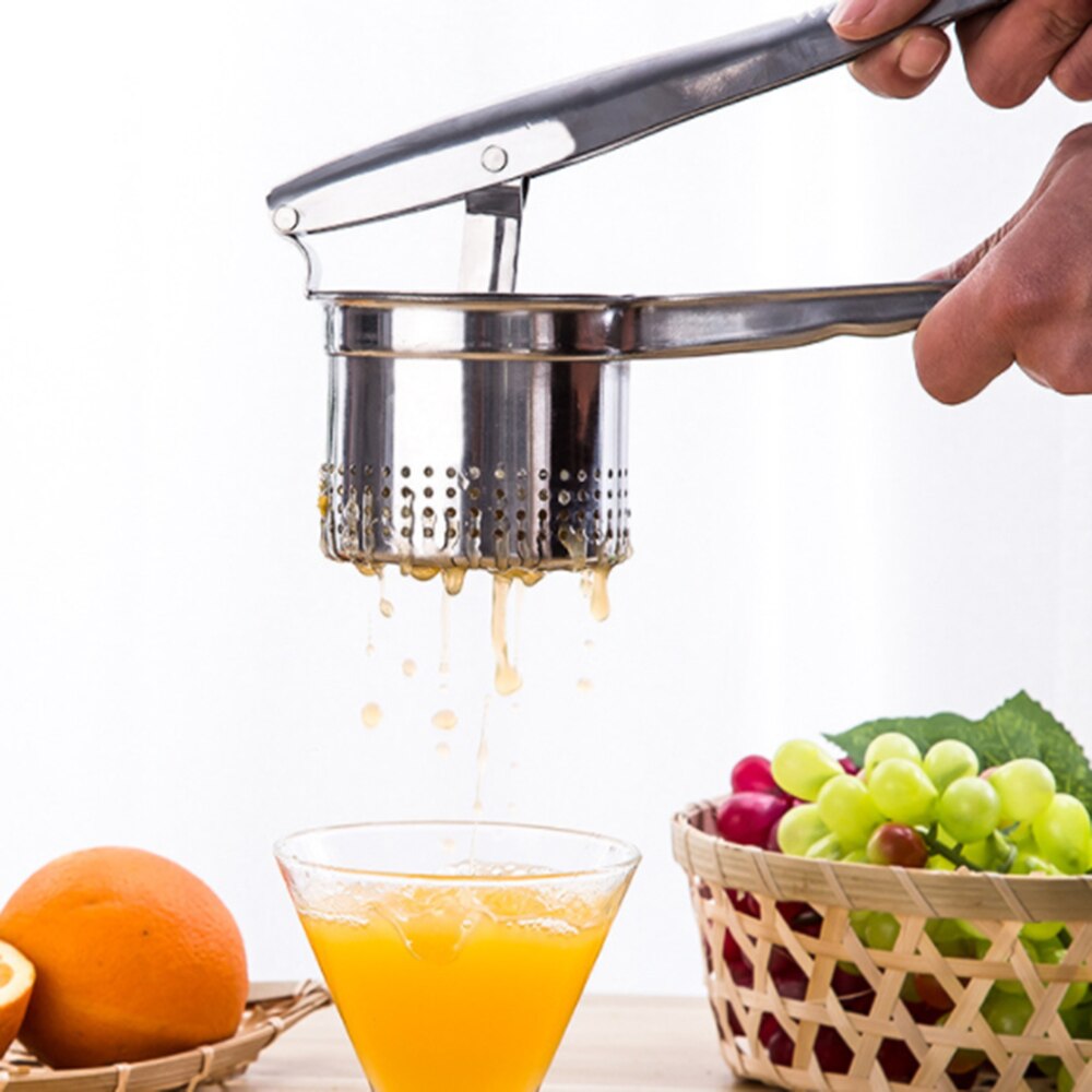 Stainless Steel Potato Masher Potato Ricer Fruit Vegetable Press Juicer Crusher Squeezer Multifunctional Kitchen Tool